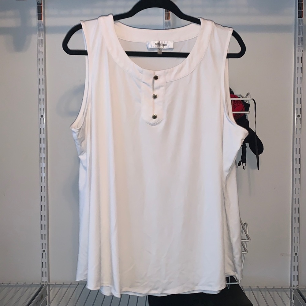 White dress tank top